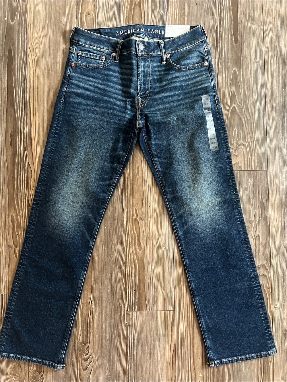 American Eagle Outfitters Men's Navy Blue Orginal Bootcut Jeans